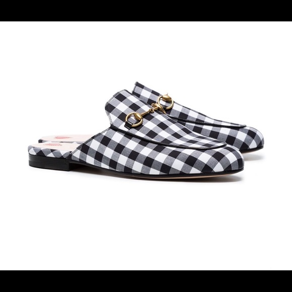 gucci plaid loafers